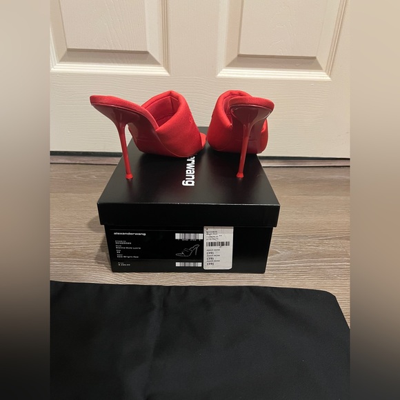 Alexander Wang Sienna Mule Lycra Bright Red 39 9 SOLD OUT - Picture 5 of 6